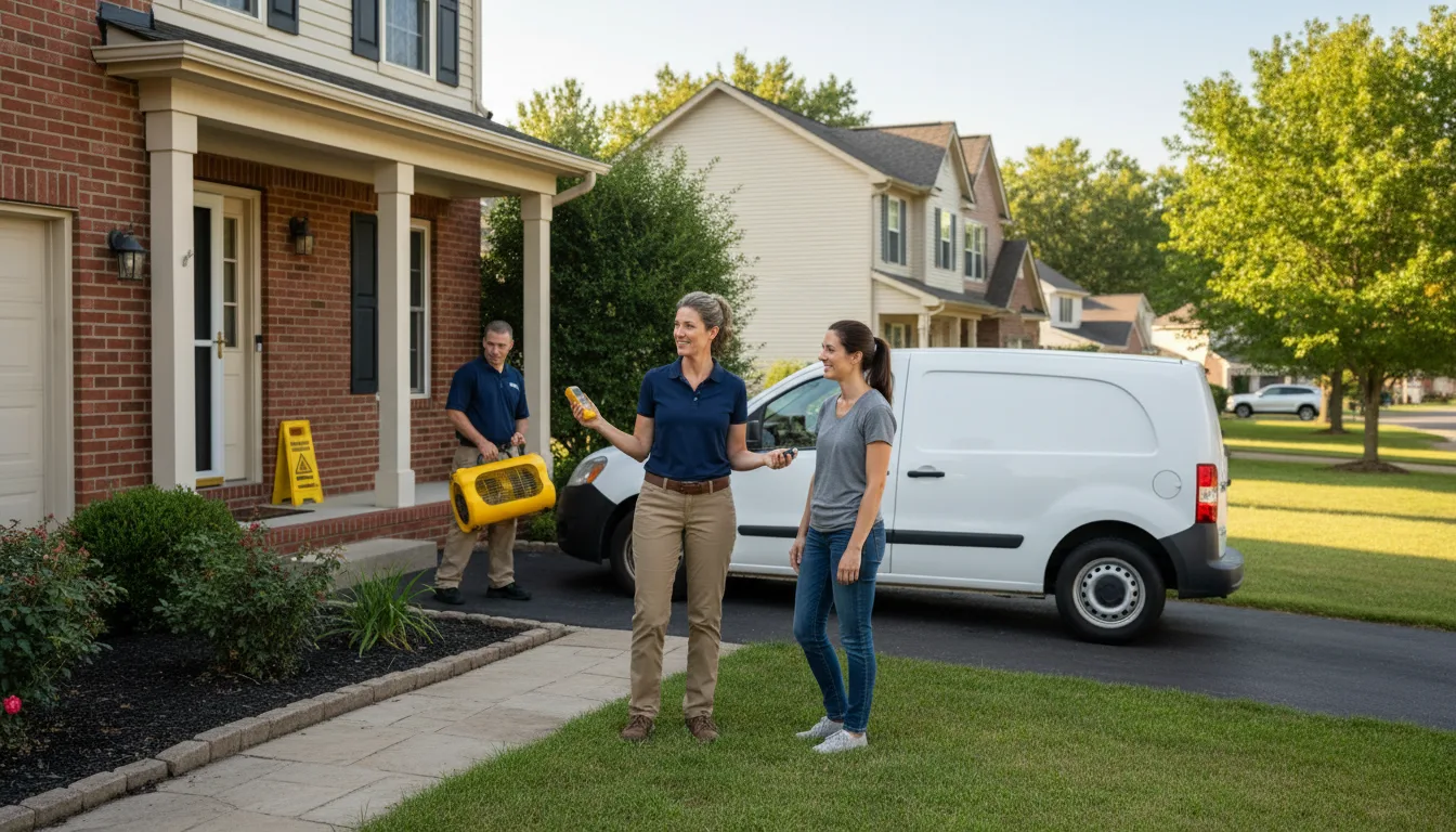 Residential water damage restoration in Burgettstown, PA